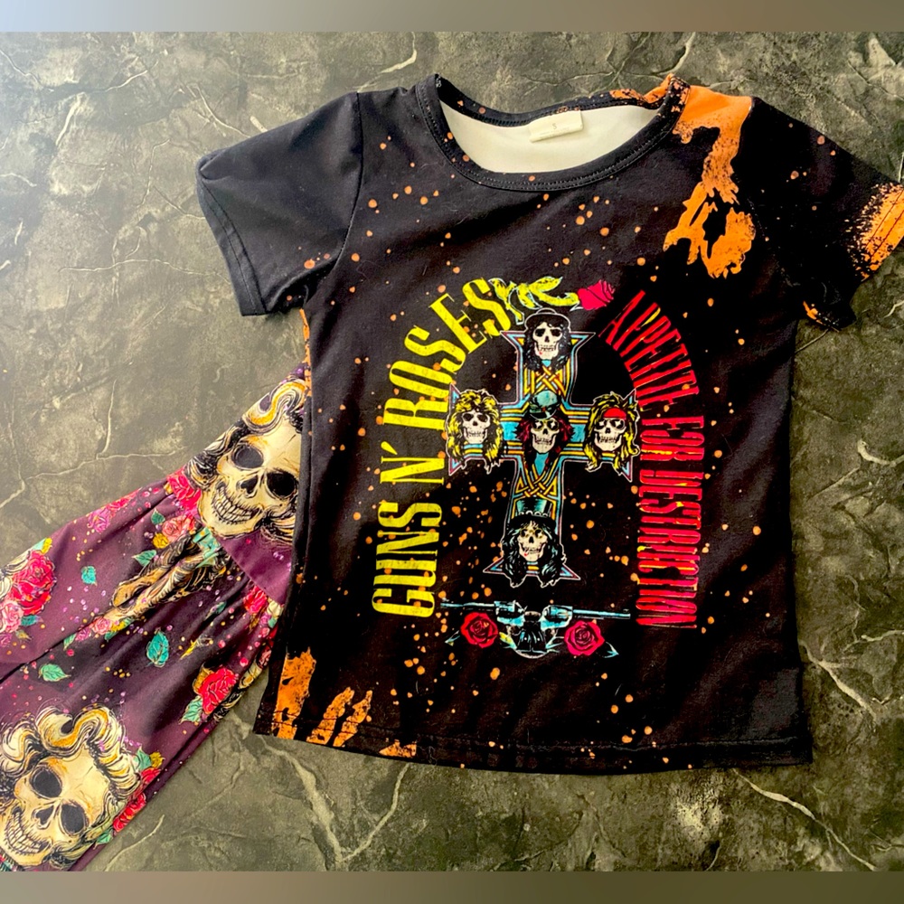 Guns N Roses Boutique outfit Toddler 2T